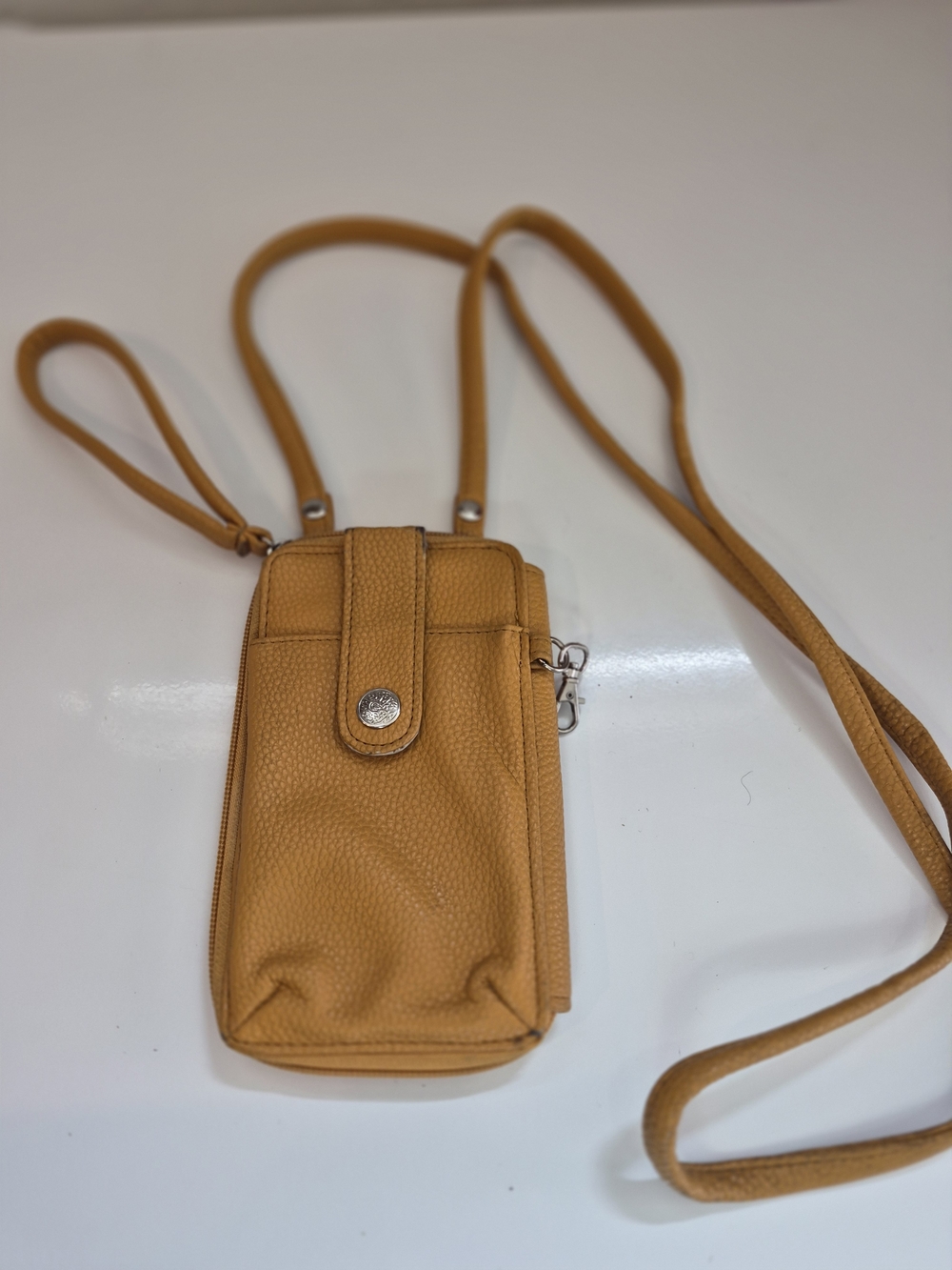 Women's Mustard Crossbody Phone Pouch